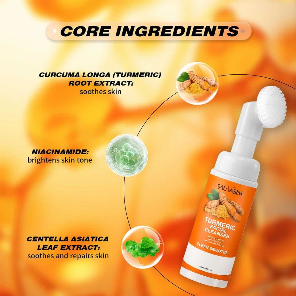 Turmeric Brightening Facial Cleanser – Deep Cleansing & Hydrating