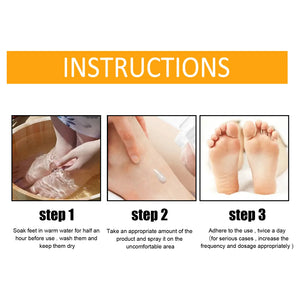 Cracked Heel Repair Foot Cream Spray – Exfoliating & Moisturizing 100ml