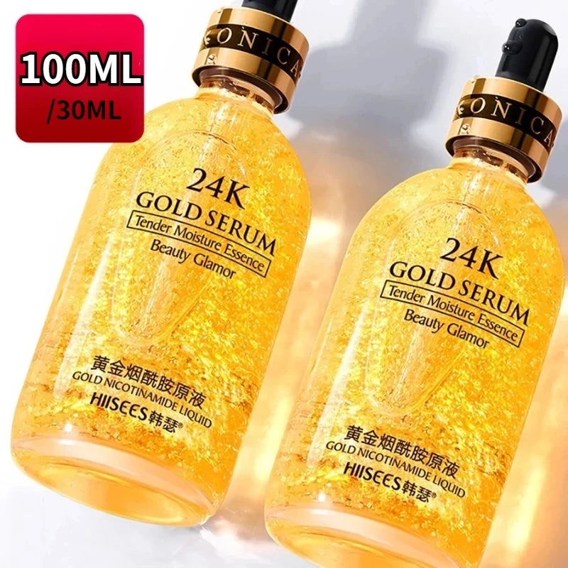 24K Gold Hyaluronic Acid Face Serum – Deep Hydration & Glow