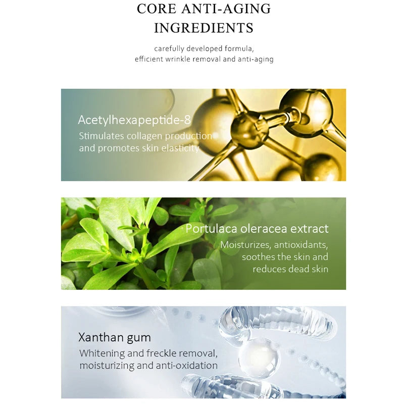 Six Peptides Face Serum – 3PCS Anti-Aging & Hydrating Set