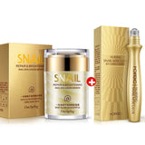 Snail Collagen Moisturizing Cream & Eye Roller Set