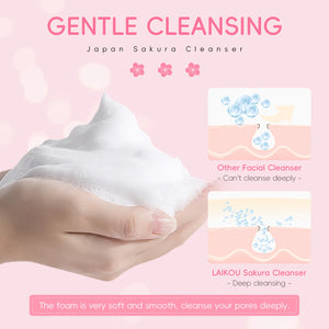 Sakura Foam Face Cleanser – Anti-Acne & Deep Cleansing, 50g