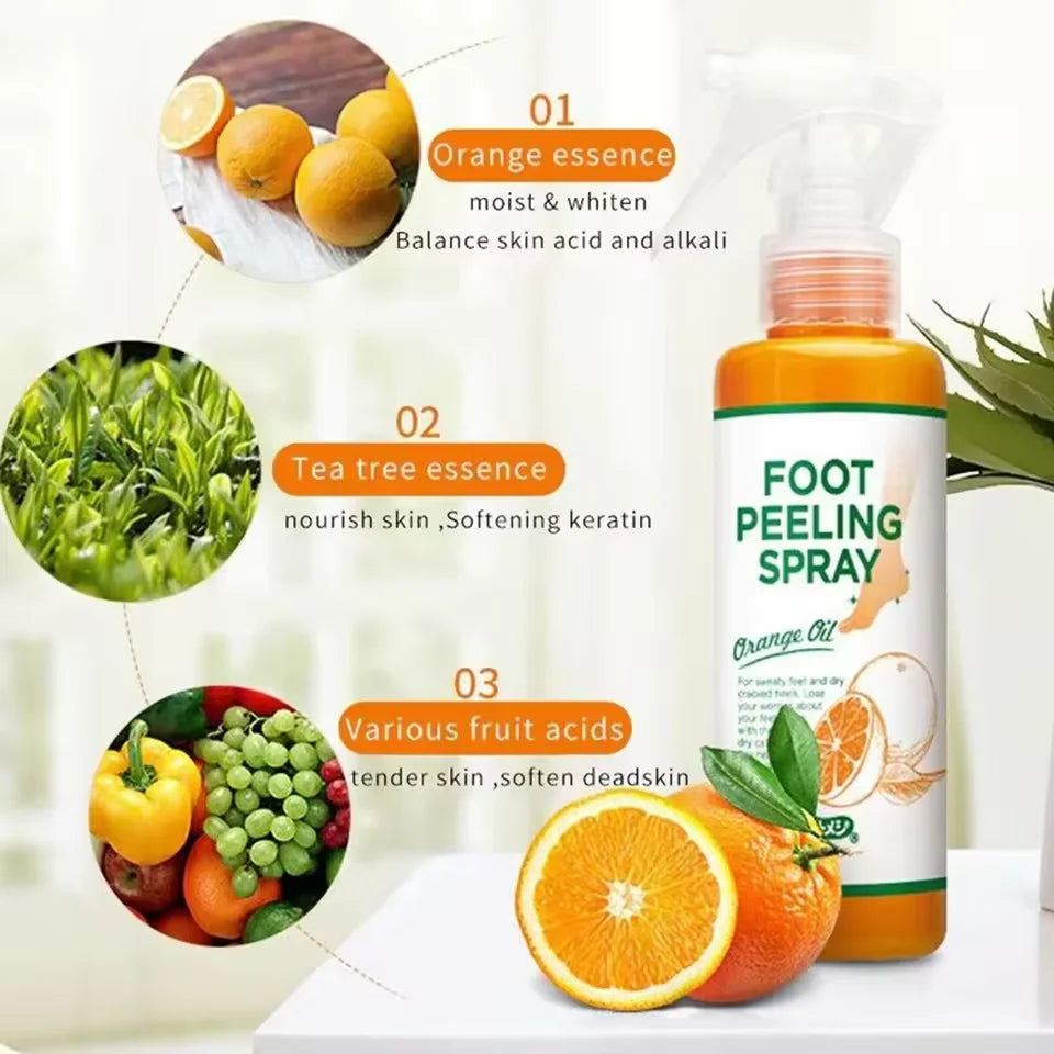 Cracked Heel Repair Foot Cream Spray – Exfoliating & Moisturizing 100ml