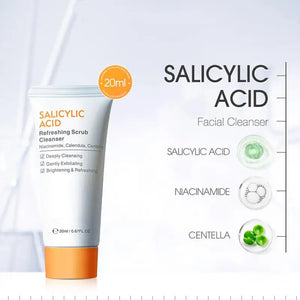 Salicylic Acid Acne Cleanser – Pore Minimizing Scrub 20ml