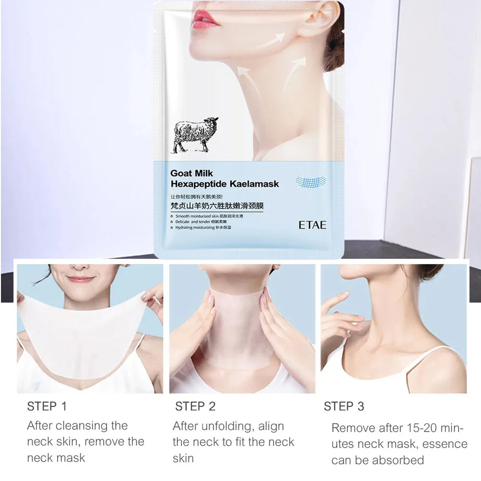 Goat Milk & Peptide Neck Firming Mask – 5 Pack