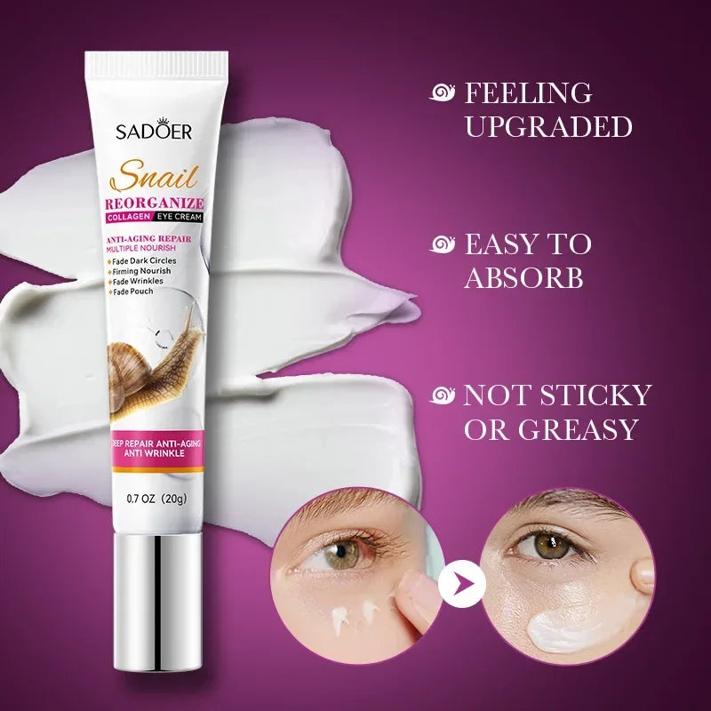 Snail Collagen Eye Cream – Anti-Aging & Moisturizing (20g)