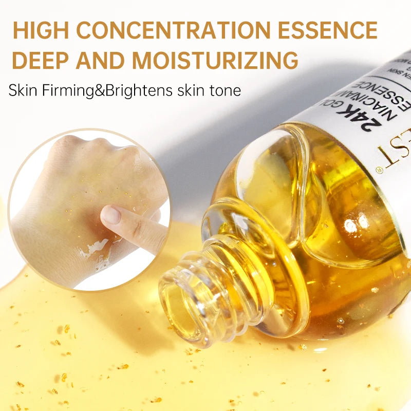24K Gold Niacinamide Face Serum with Hyaluronic Acid – 15ml