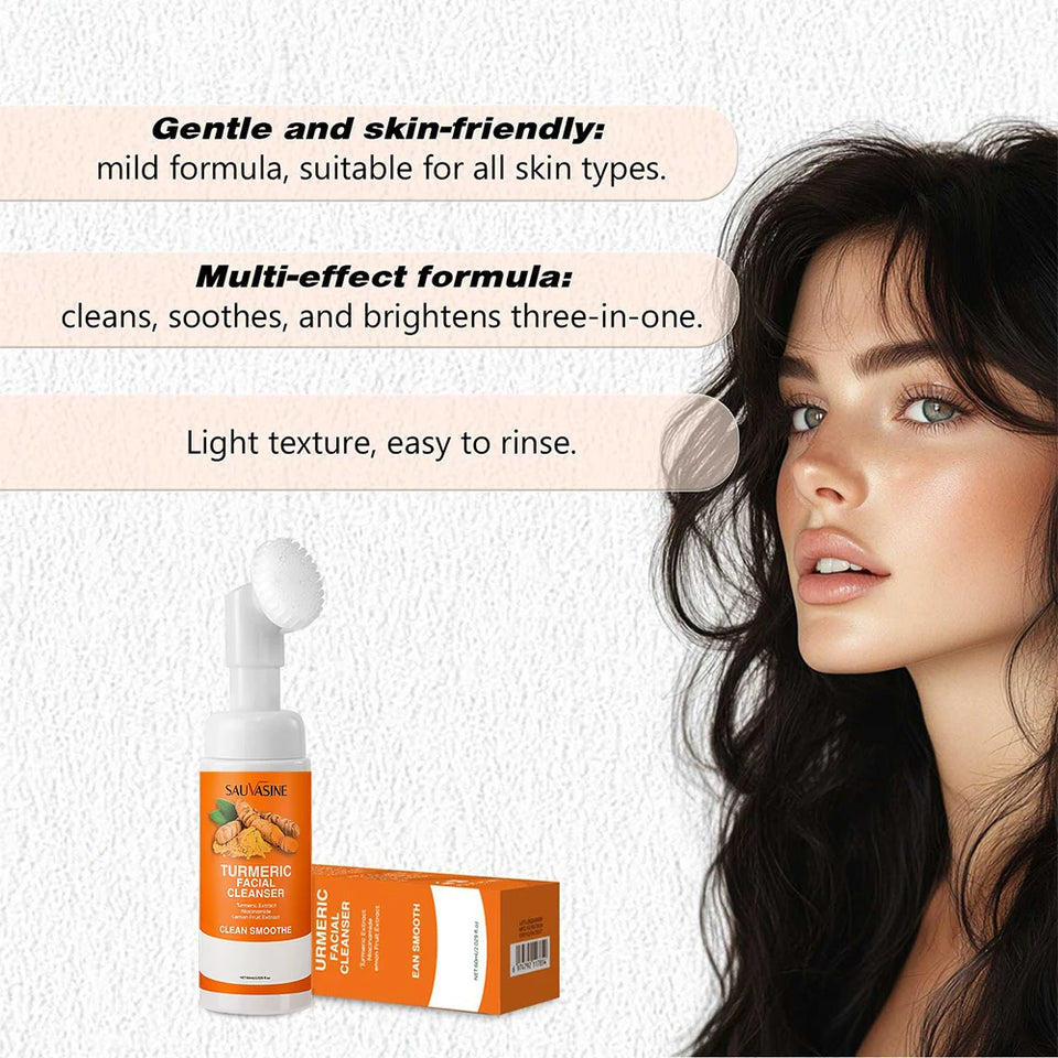 Turmeric Brightening Facial Cleanser – Deep Cleansing & Hydrating