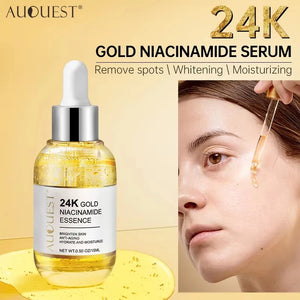 24K Gold Niacinamide Face Serum with Hyaluronic Acid – 15ml