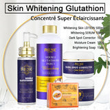 Glutathione Whitening Cream Set – 5-in-1 Brightening & Moisturizing