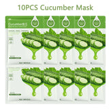 Hydrating & Whitening Facial Sheet Mask – 10 Pcs