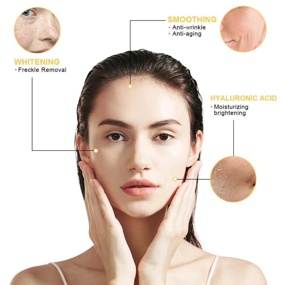 24K Gold Niacinamide Face Serum with Hyaluronic Acid – 15ml