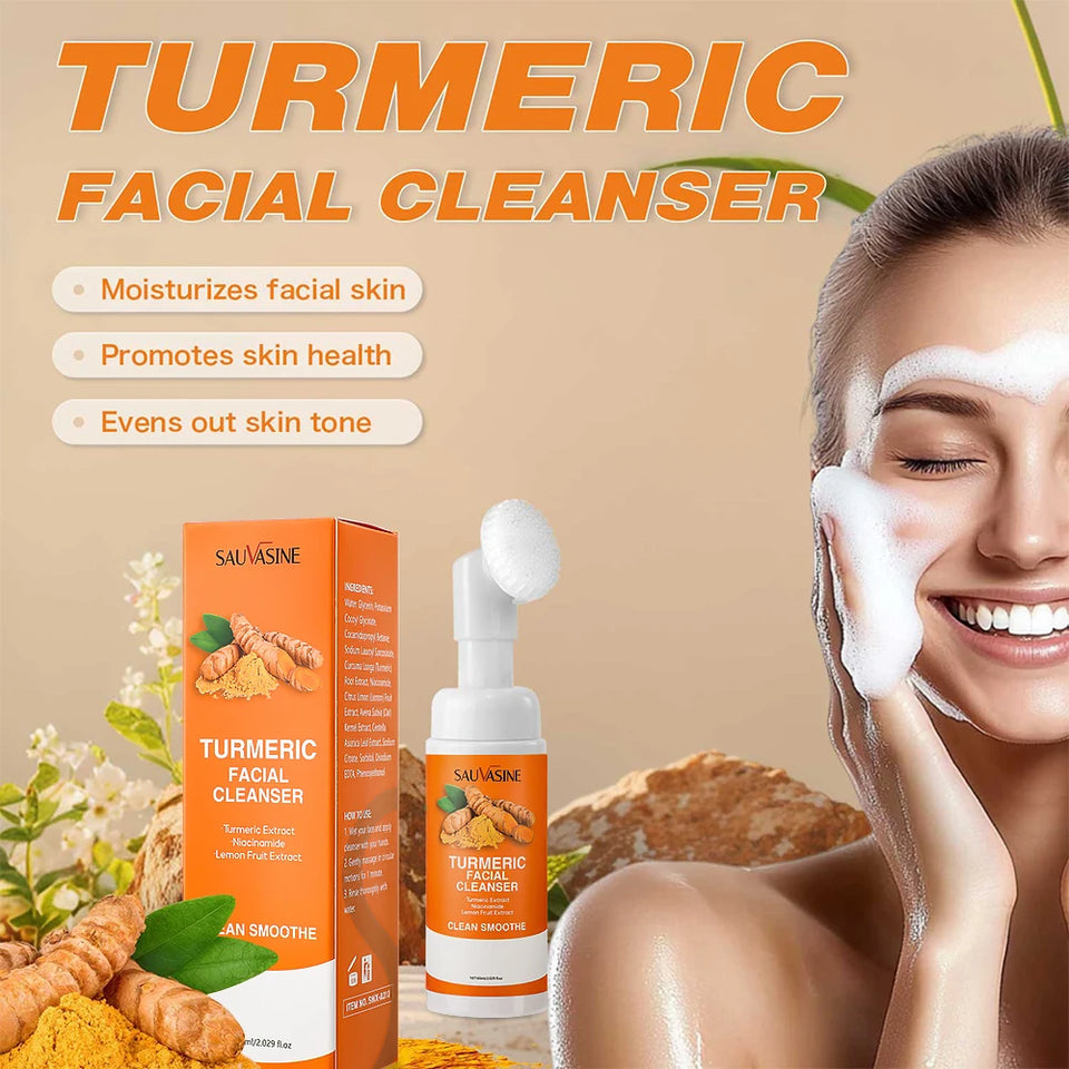 Turmeric Brightening Facial Cleanser – Deep Cleansing & Hydrating