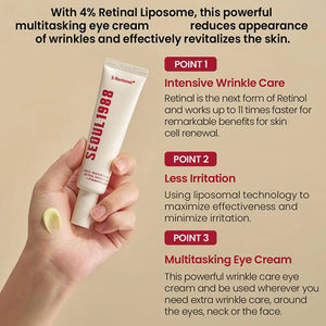 Retinol Eye Cream for Dark Circles & Fine Lines – 30ml