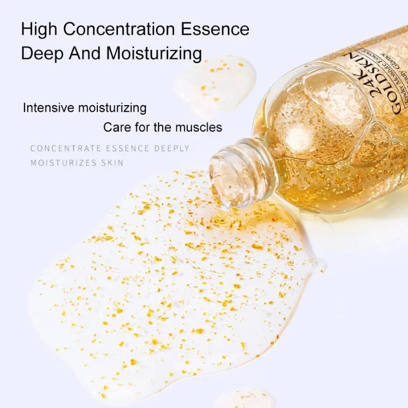 24K Gold Hyaluronic Acid Face Serum – Deep Hydration & Glow