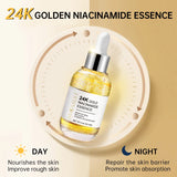 24K Gold Niacinamide Face Serum with Hyaluronic Acid – 15ml