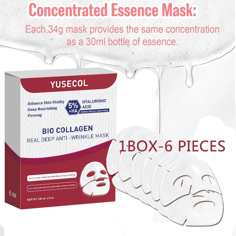 Bio-Collagen Deep Hydration Face Mask – 6-Pack