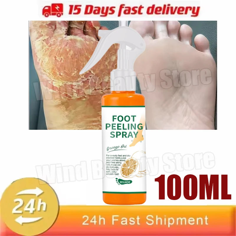 Cracked Heel Repair Foot Cream Spray – Exfoliating & Moisturizing 100ml