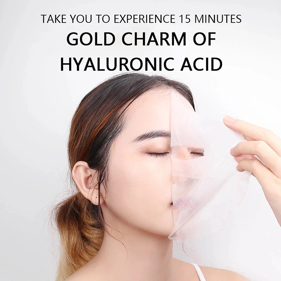 Hydrating & Whitening Facial Sheet Mask – 10 Pcs
