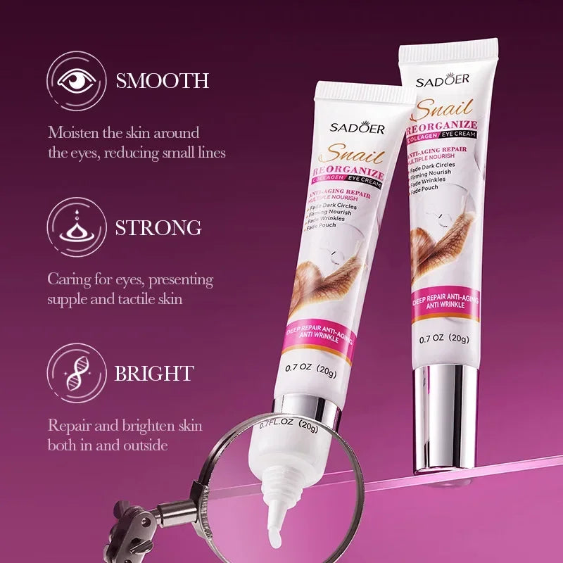Snail Collagen Eye Cream – Anti-Aging & Moisturizing (20g)