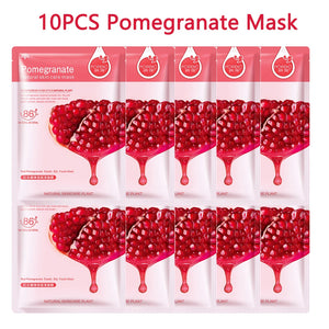 Hydrating & Whitening Facial Sheet Mask – 10 Pcs