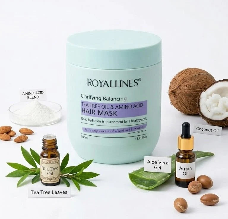 Royallines - Clarifying Balancing Tea Tree Oil & Amino Acid Hair Mask